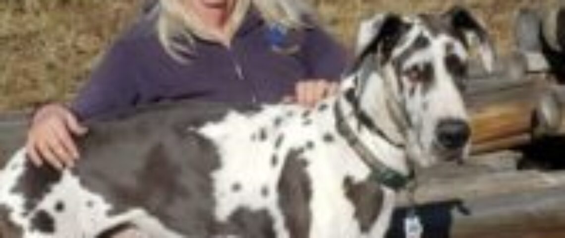 Velma and her dog Zaka on Casper Mountain.